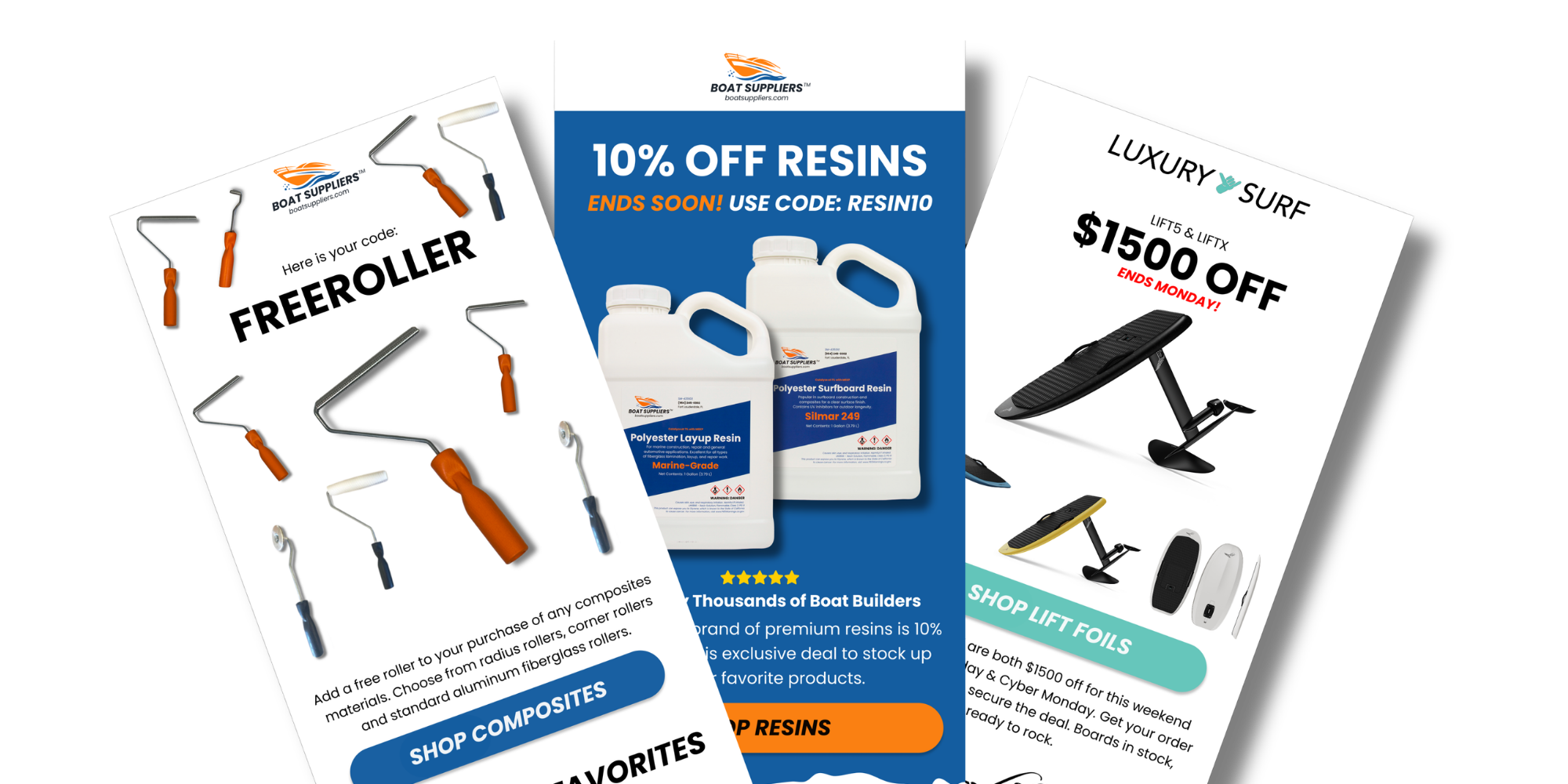 Email designs by Inbox Operators